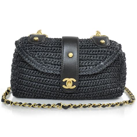 straw bag chanel|chanel straw raffia bag.